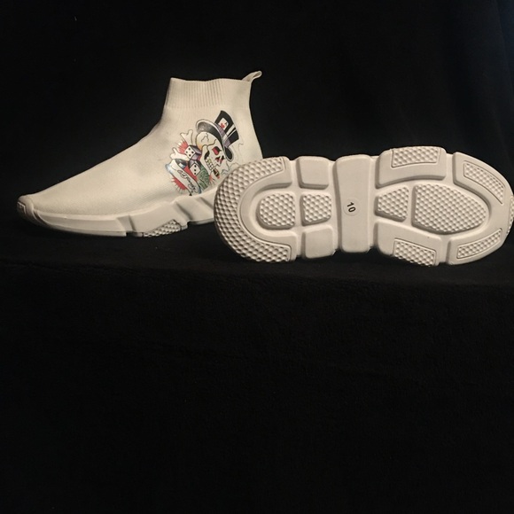 Original Ed Hardy socks, shoes, white in color these are new without tape - Picture 2 of 4